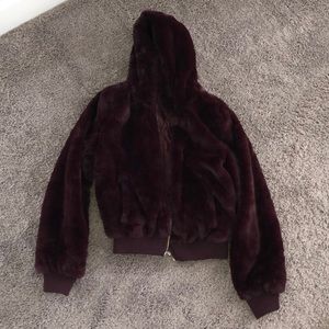 Faux fur Hoodie
